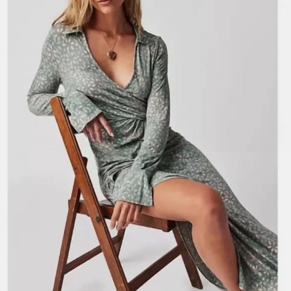 FREE PEOPLE shayla floral wrap dress - Picture 8 of 8